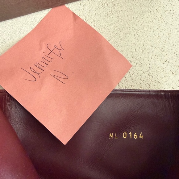 Louis Vuitton Wine Red Leather Mid-Calf Stiletto Boots - Picture 5 of 7